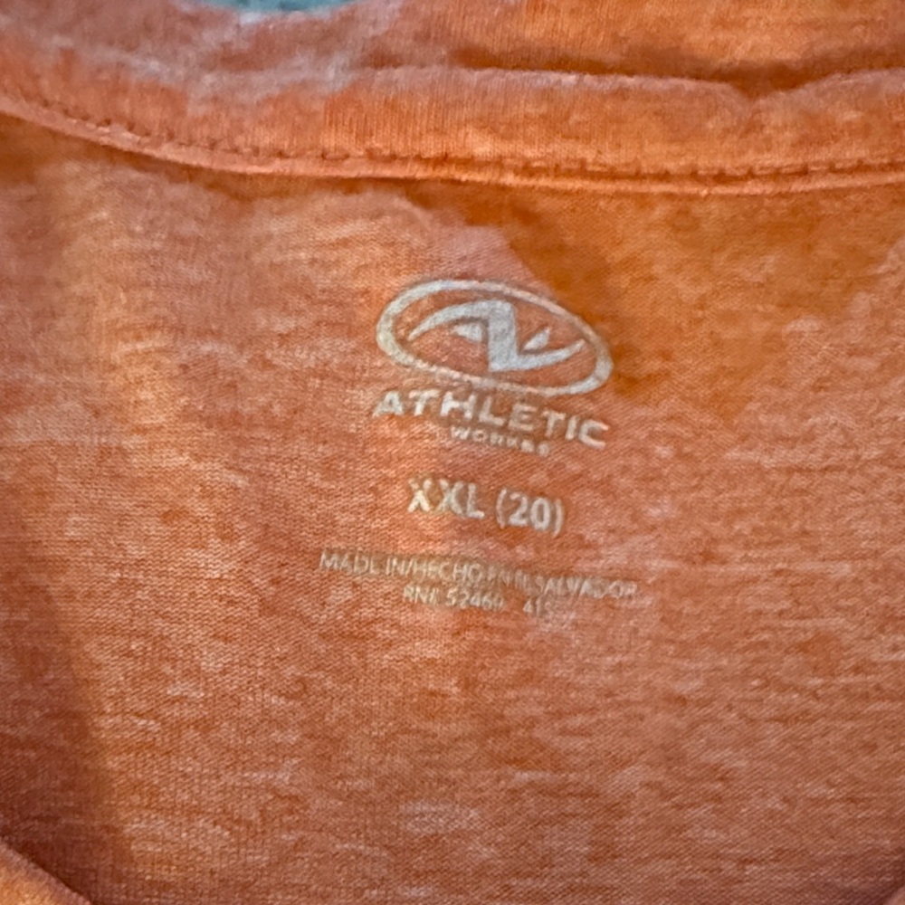 Athletic Works Orange Short Sleeve Tee - Picture 2 of 4
